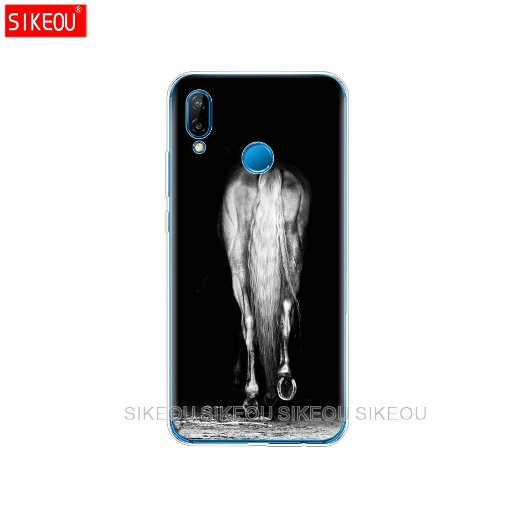 Силиконовый чехол для телефона Huawei P20 P7 P8 P9 P10 Lite Plus Pro 2017 P Smart Sunset and horse|Бамперы| |