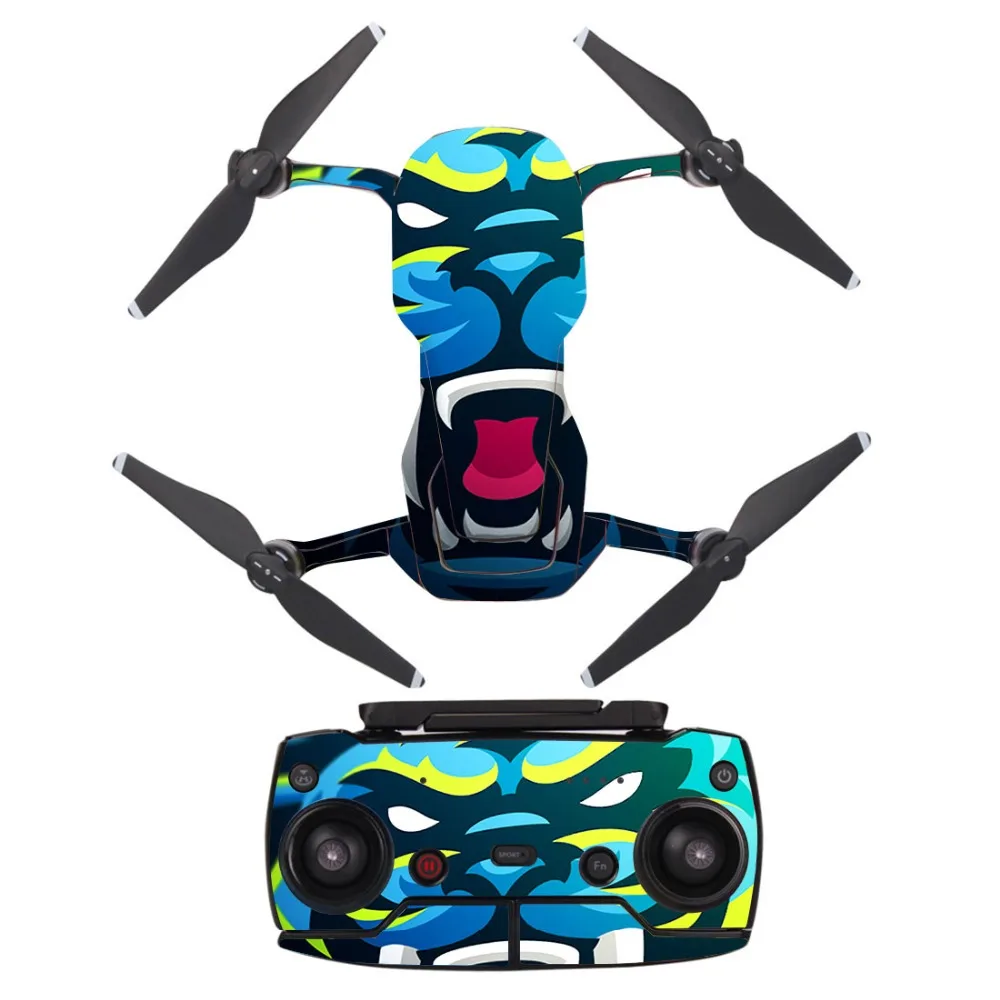 Водонепроницаемый ПВХ переводная картинка водная Стикеры для DJI MAVIC Air сумка для корпуса дрона защитная пленка+ пульт дистанционного управления крышки контроллеров