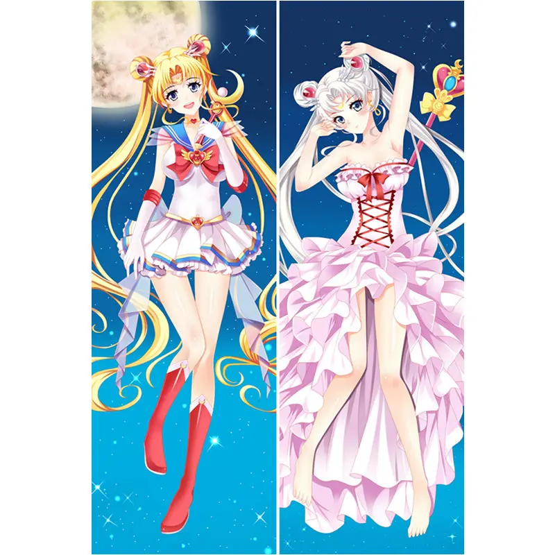 Polyester С рисунком из аниме «Сейлор Мун», накидка для подушки, Chibiusa Усаги Цукино Dakimakura Чехол сексуальная девушка 3D двухсторонняя постельные принадлежности обниматься тела Чехол - Цвет: Polyester