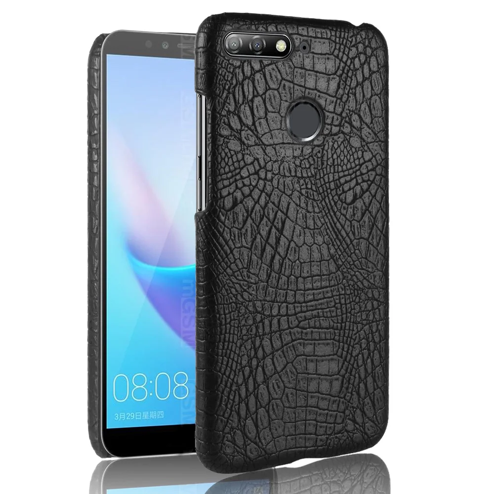 Роскошный чехол из крокодиловой кожи для huawei Honor 7A с рисунком противоударный