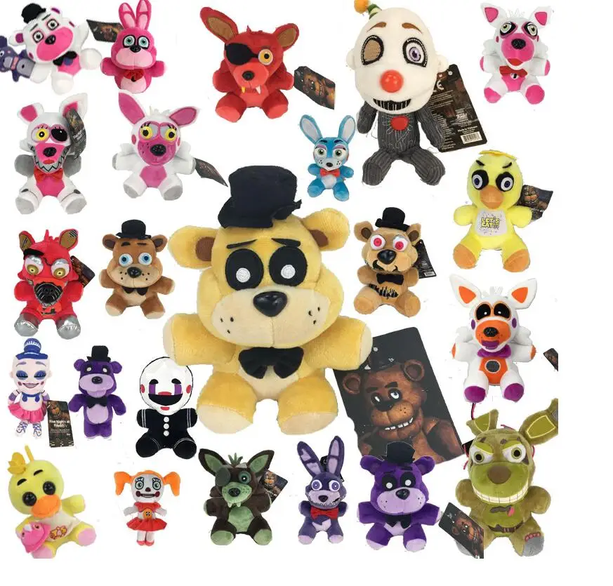 14 см FNAF Five Nights at Freddy's Бонни и Чика кекс Фокси Золотой Фредди Fazbear кошмар сестра