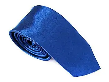 Royal blue 10 шт./лот, мужской тонкий галстук, Одноцветный галстук, узкий галстук из полиэстера, ширина 5 см, 34 Цвета, королевский синий, золотой, вечерние, официальные Галстуки - Цвет: Royal blue