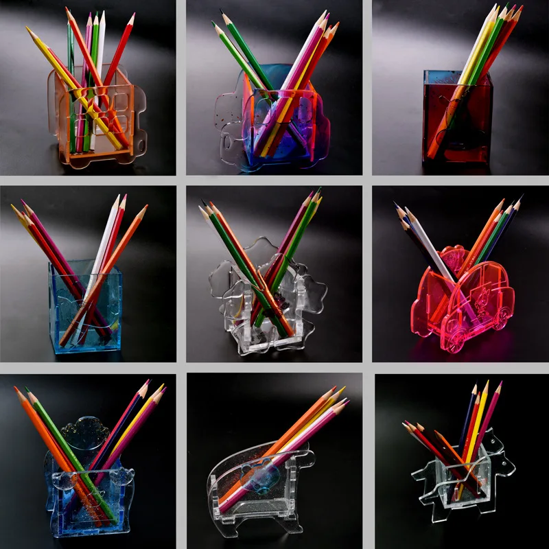 

Pen Container Silicone Resin Mold Brush Pot Car Animal Jewelry Moulds DIY Craft Handmade for Toy Jewelry Making Decoration