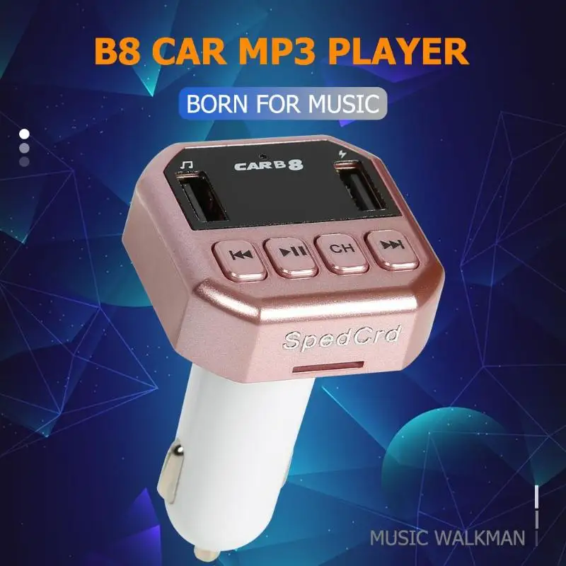 B8 Handsfree Car Kit Bluetooth FM передатчик стерео MP3 плеер Музыкальный адаптер 3.1A USB зарядное