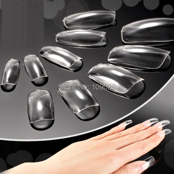 

500pcs+box Clear Acrylic False Nail Nails Tips Art