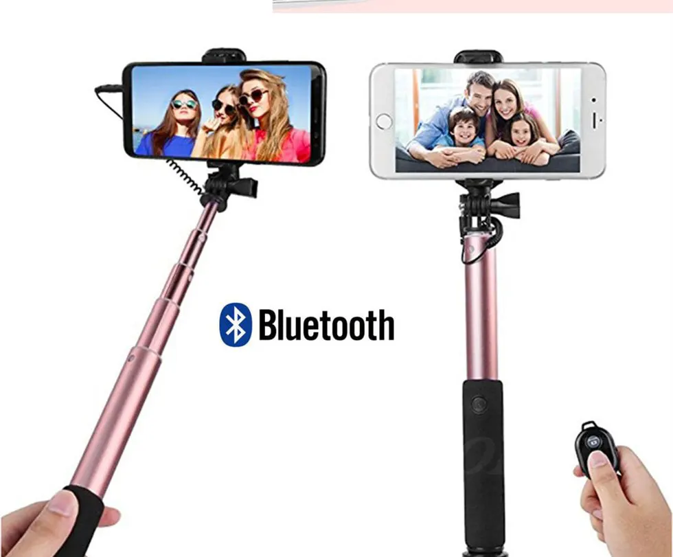 Проводная Bluetooth селфи палка мини штатив для iPhone 6 5 6s plus samsung Xiaomi huawei ручной монопод с дистанционным управлением