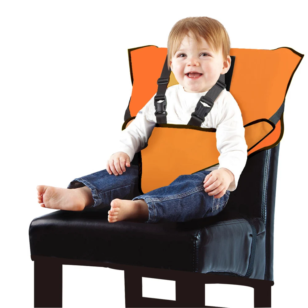 Portable Foldable Baby Seat Kids Dining Chairs High Chair Seats 5 Point Safety Travel Baby Highchair Outdoor Feeding Accessories