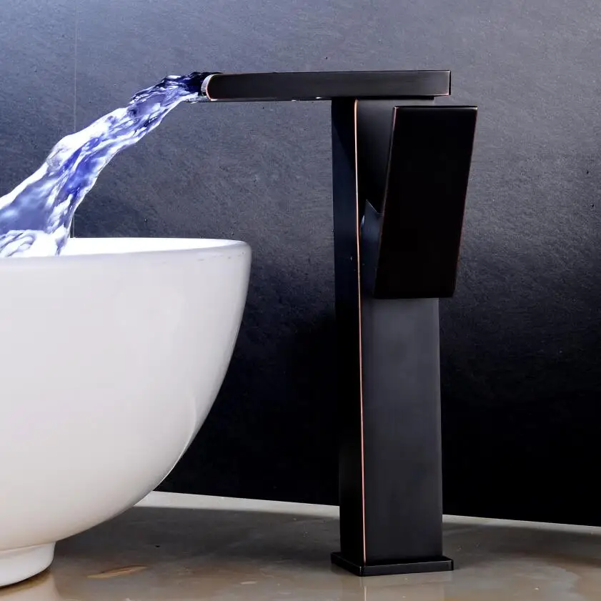 BAKALA светодиодный смеситель для умывальника с питанием от воды|Смесители