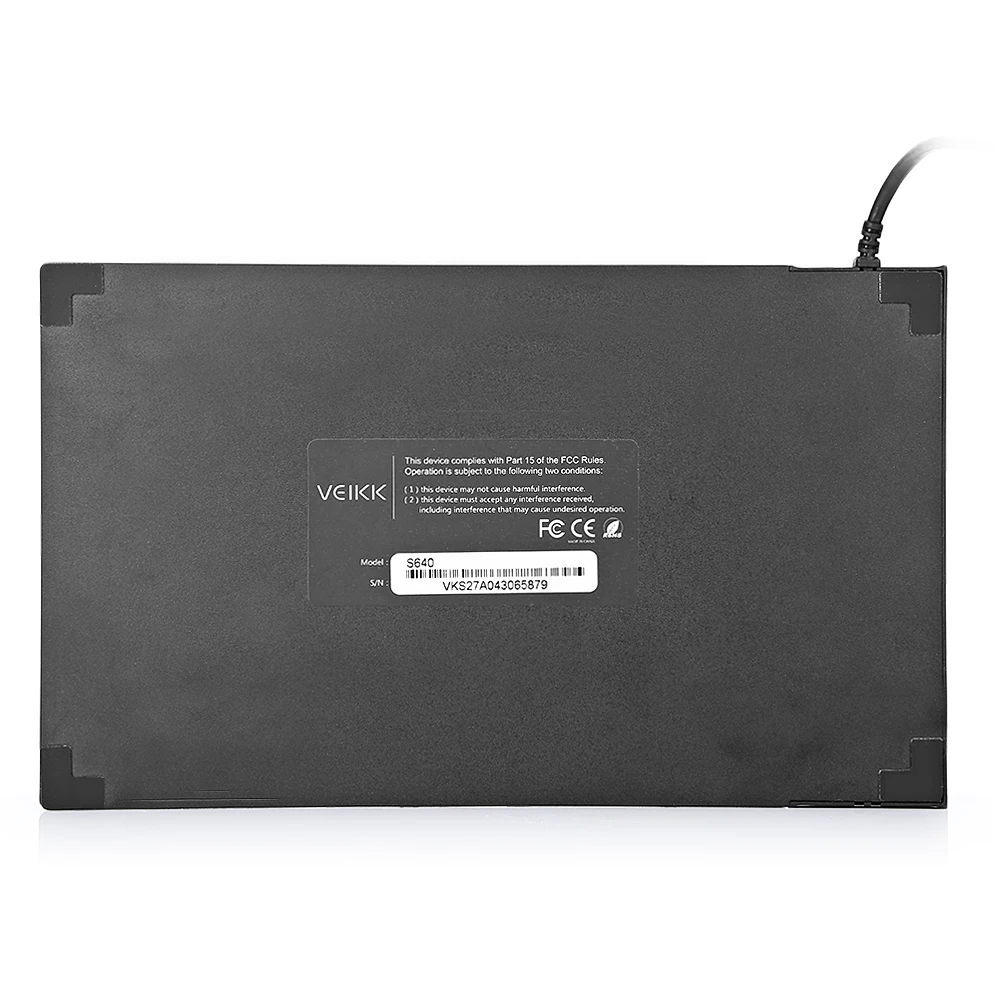 Планшет VEIKK с цифровым рисунком 5080LPI 4x6 дюймов графический блокнот ручкой без