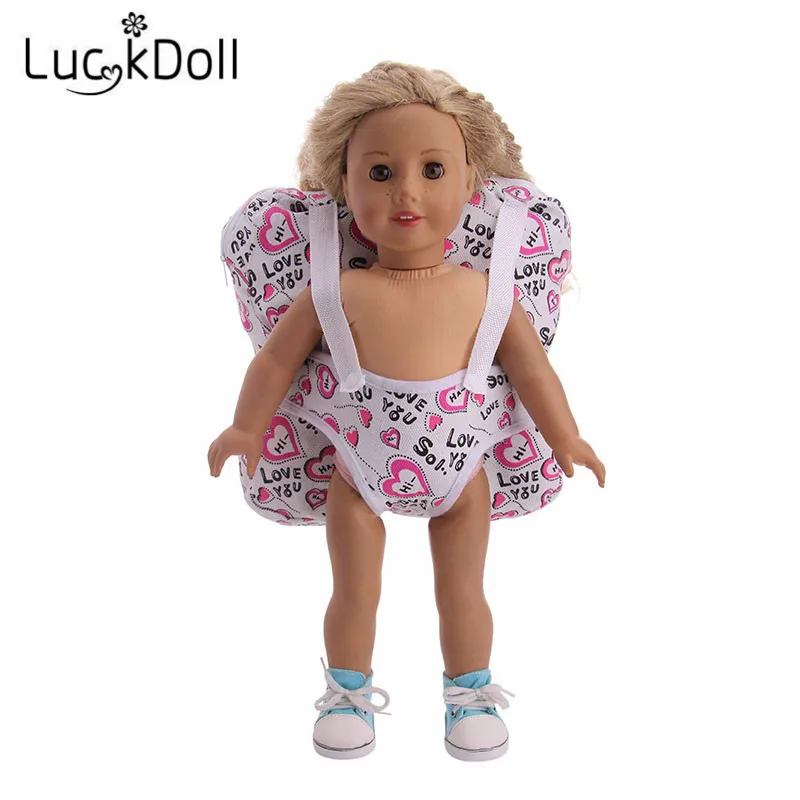 Модный рюкзак LUCKDOLL 18 дюймов американская кукла 43 см аксессуары для одежды