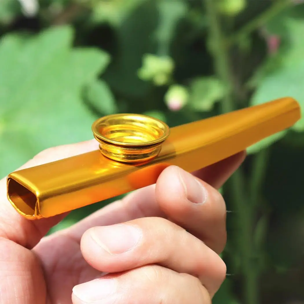 Mini Portable Polished Aluminum Alloy Metal Kazoo Musical Instrument | Спорт и развлечения
