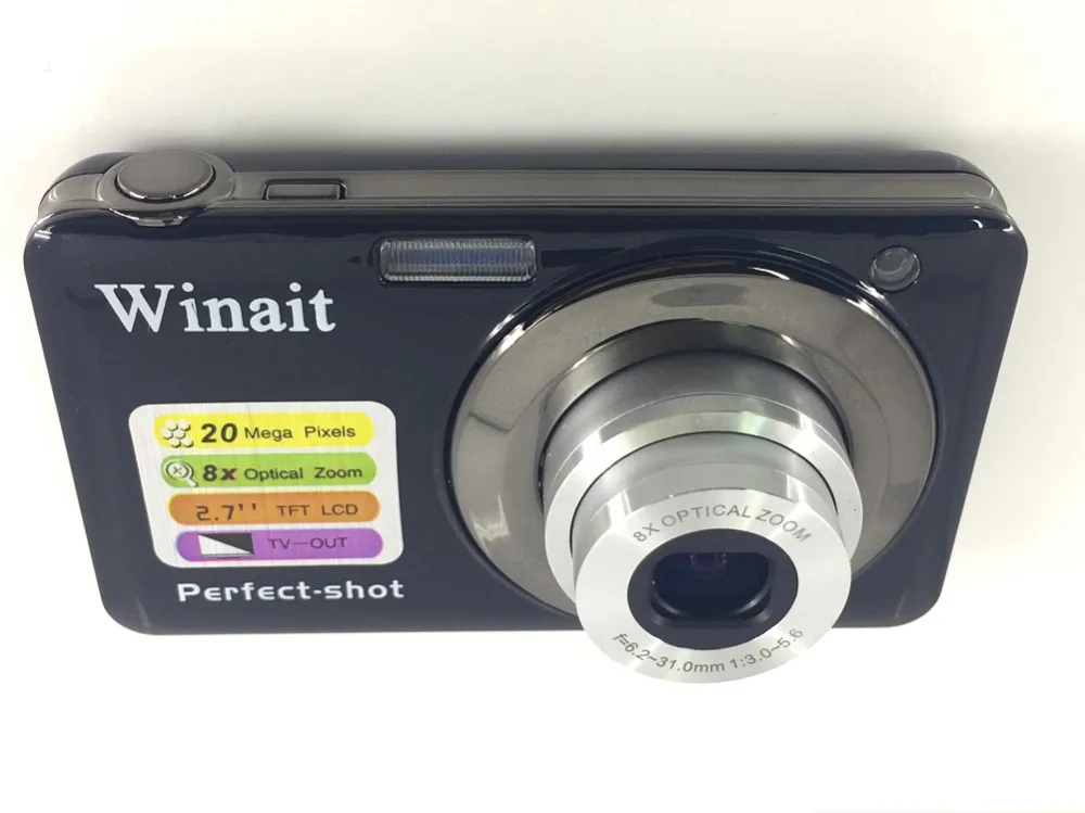 Профессиональная цифровая камера 20 Мп с 8 кратным оптическим зумом 4 цифровым 2 7