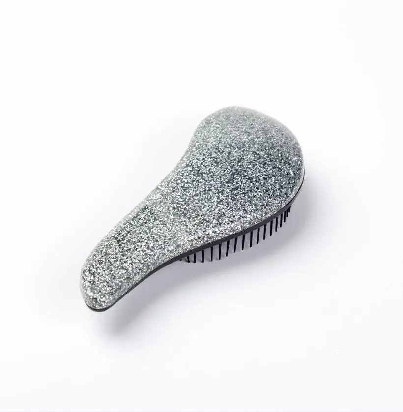 glitter silver OYAKOM, волшебная ручка, расческа для распутывания волос, для душа, салонная щетка для волос, инструмент для укладки, лидер продаж, профессиональная расческа для волос - Цвет: glitter silver