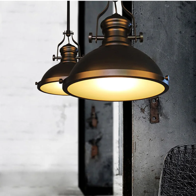 Лофт Винтаж Ретро деревенский железо Подвесные светильники Американский