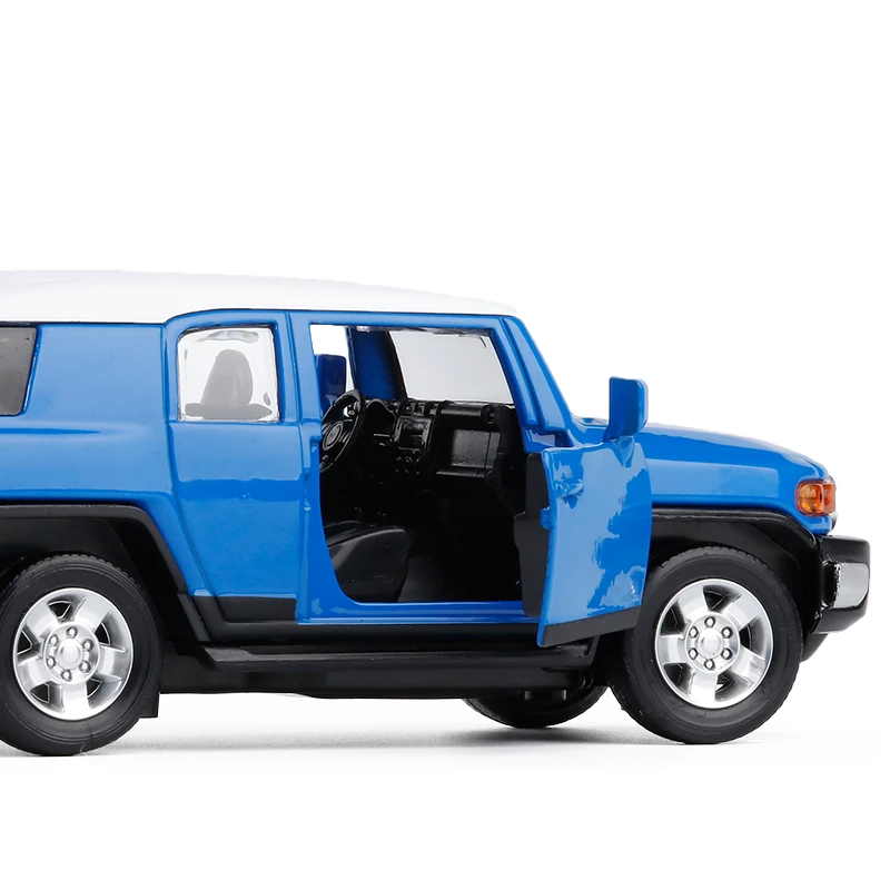 Высокое качество 1:32 Toyota FJ CRUISER модель SUV, Изысканный детский звук и свет игрушка с инерционным механизмом внедорожные модели