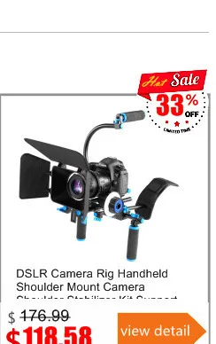 3in1 профессиональных DSLR Камера Rig плечевая стабилизатор системы Kit+ Приборы непрерывного изменения фокусировки камеры+ Matte Box для Canon Nikon Sony Камера camcor