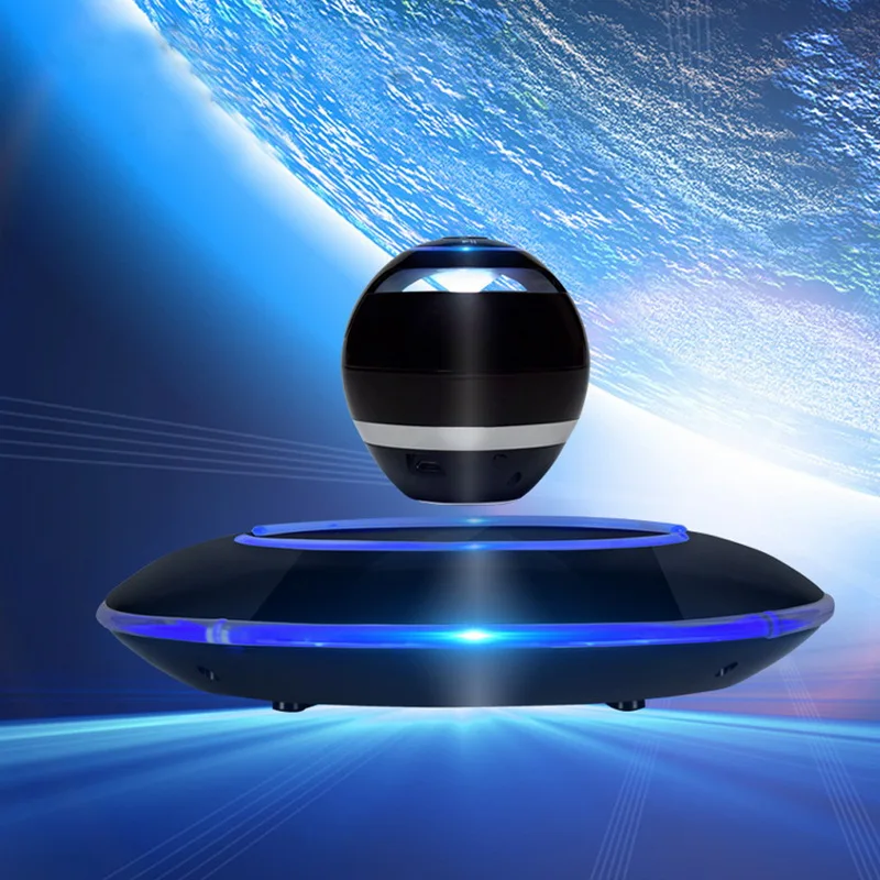 Магнитные плавающей левитации Портативный Беспроводной bluetooth светодиодный НЧ