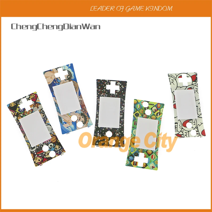 5PCS/LOT new cartoon design Faceplate Cover Front Shell Housing Case For Game Boy for Micro GB M ChengChengDianWan | Электроника