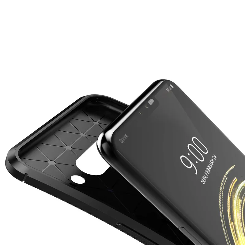 Для LG G8 чехол thinq conque TPU мобильный телефон мягкий углеродный fundas углеродное