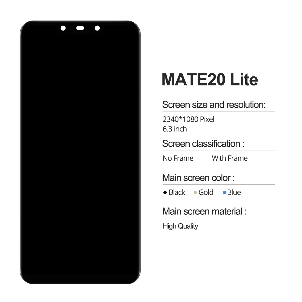 Тестовый дисплей mate 20 Lite lcd с рамкой дисплей сенсорный экран дигитайзер для huawei mate 20 Lite SNE LX1 LX2 LX3 экран