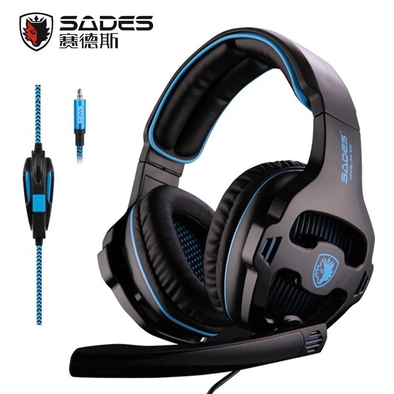 SADES SA-810 3,5 мм стерео игровая гарнитура наушники мульти-платформа для PS4 Xbox One ПК Mac ноутбук телефон