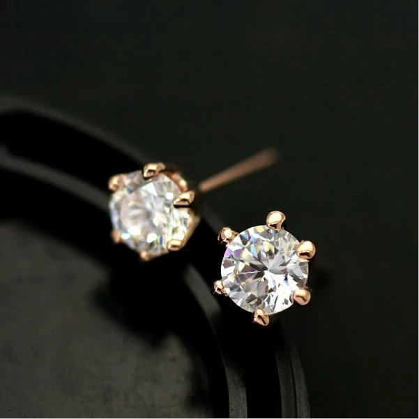 2018 новые модные ювелирные изделия кристалл серьги-гвоздики для женщин крошечные