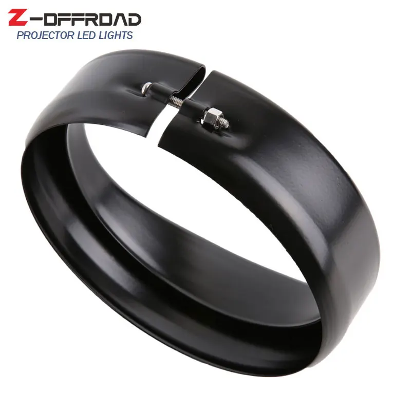 7inch black/Chrome Headlight Headlamp Trim Ring 4.5 inch Fog Light For Touring Road King Electra Glide | Автомобили и мотоциклы