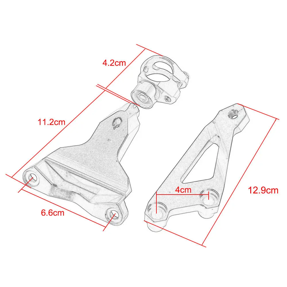 Оранжевый черный стабилизатор руля демпфер держатель для KTM DUKE 125 200 390 подходит