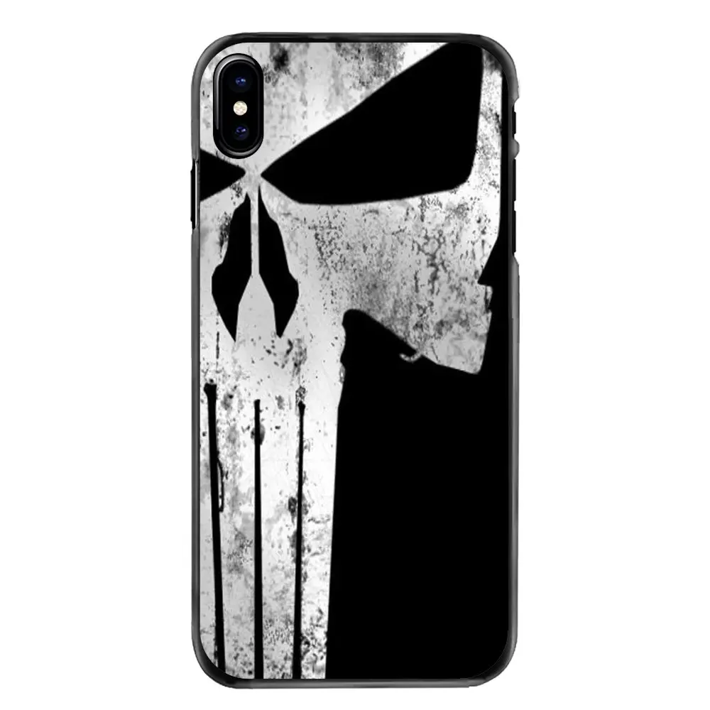 comic The Punisher Skull Metal Logo Poster For Samsung Galaxy A3 A5 A7 A8 J1 J2 J3 J5 J7 Prime 2015 2016 2017 Mobile Phone Cover |