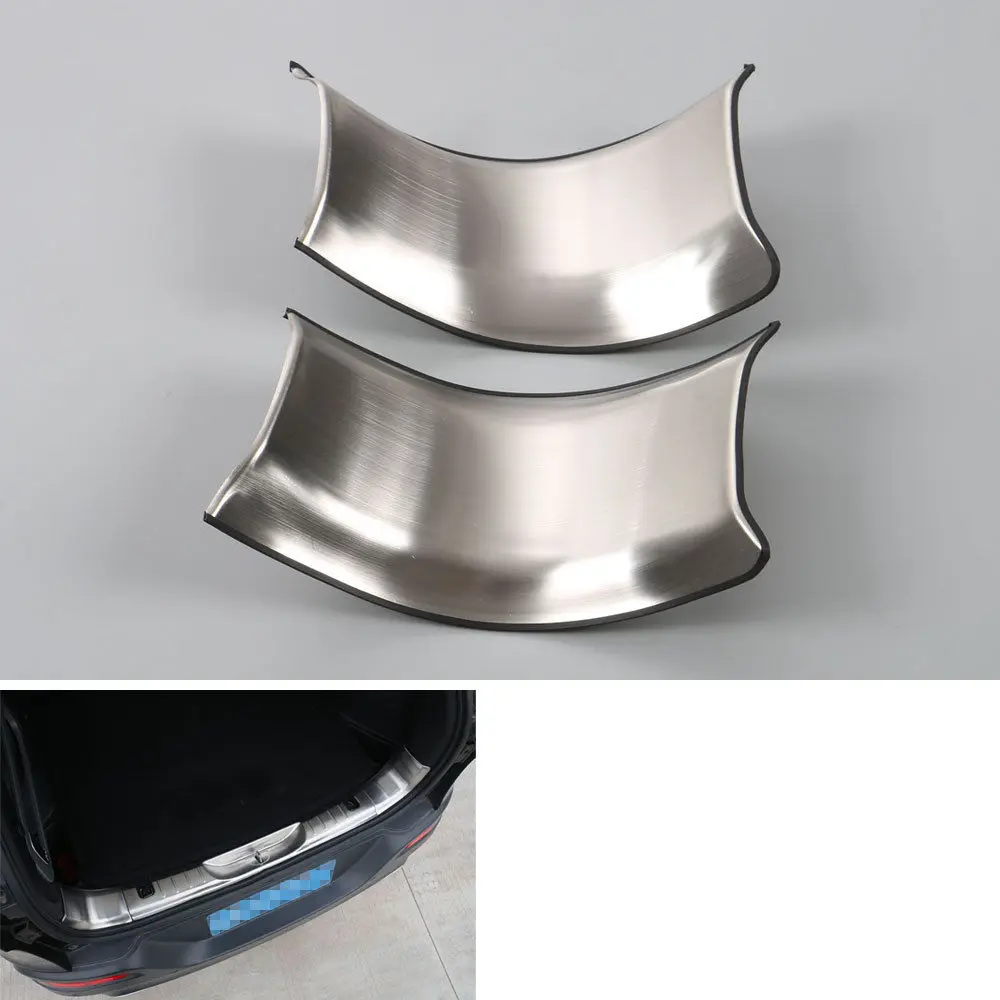 Нержавеющая сталь 2 шт задняя дверь багажника боковая защита для тарелок