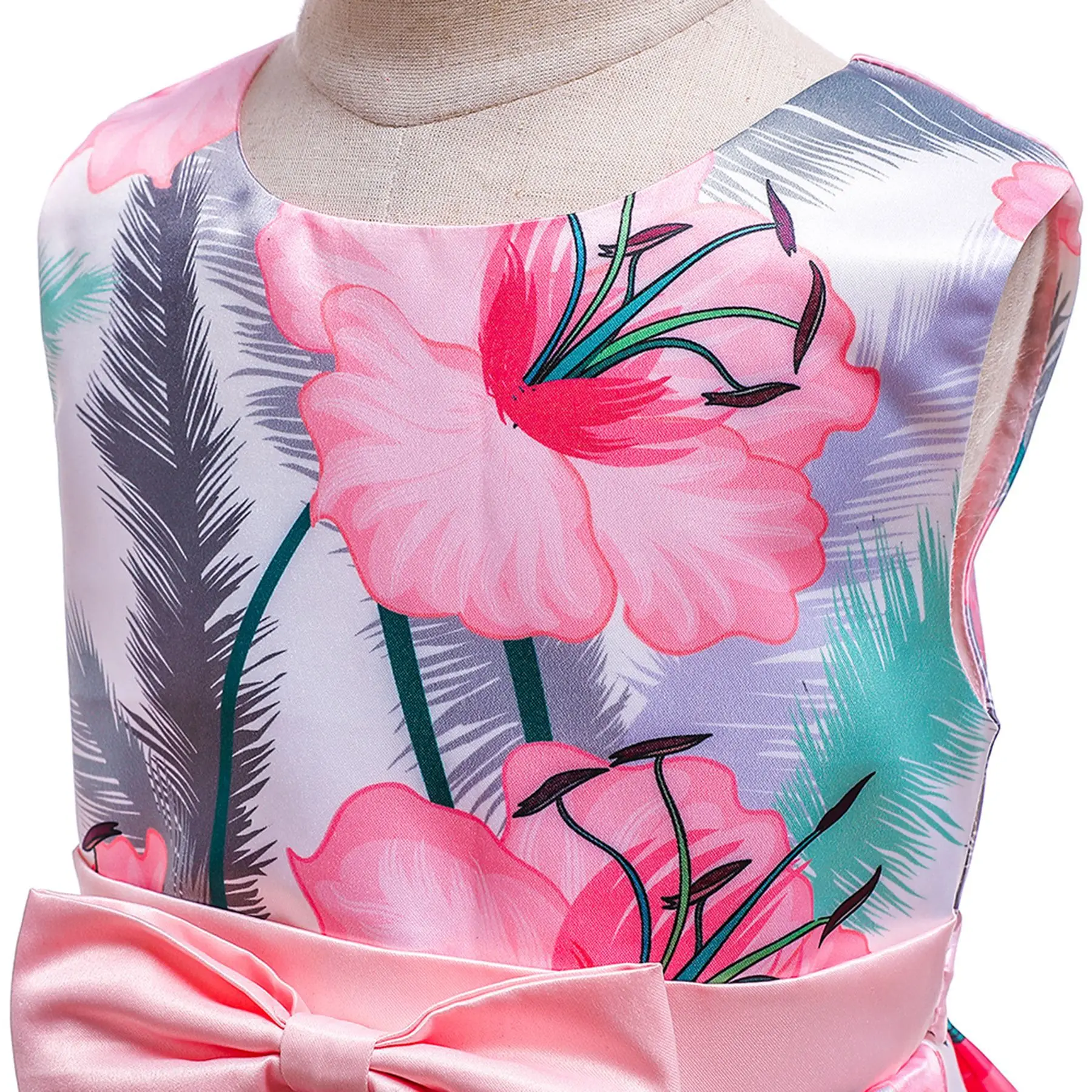 Baby Girls Flower Dress For Evening Prom Party Costume Teenage Kids Clothes Wedding Birthday Gown Little Girl 2-10Y | Детская одежда и