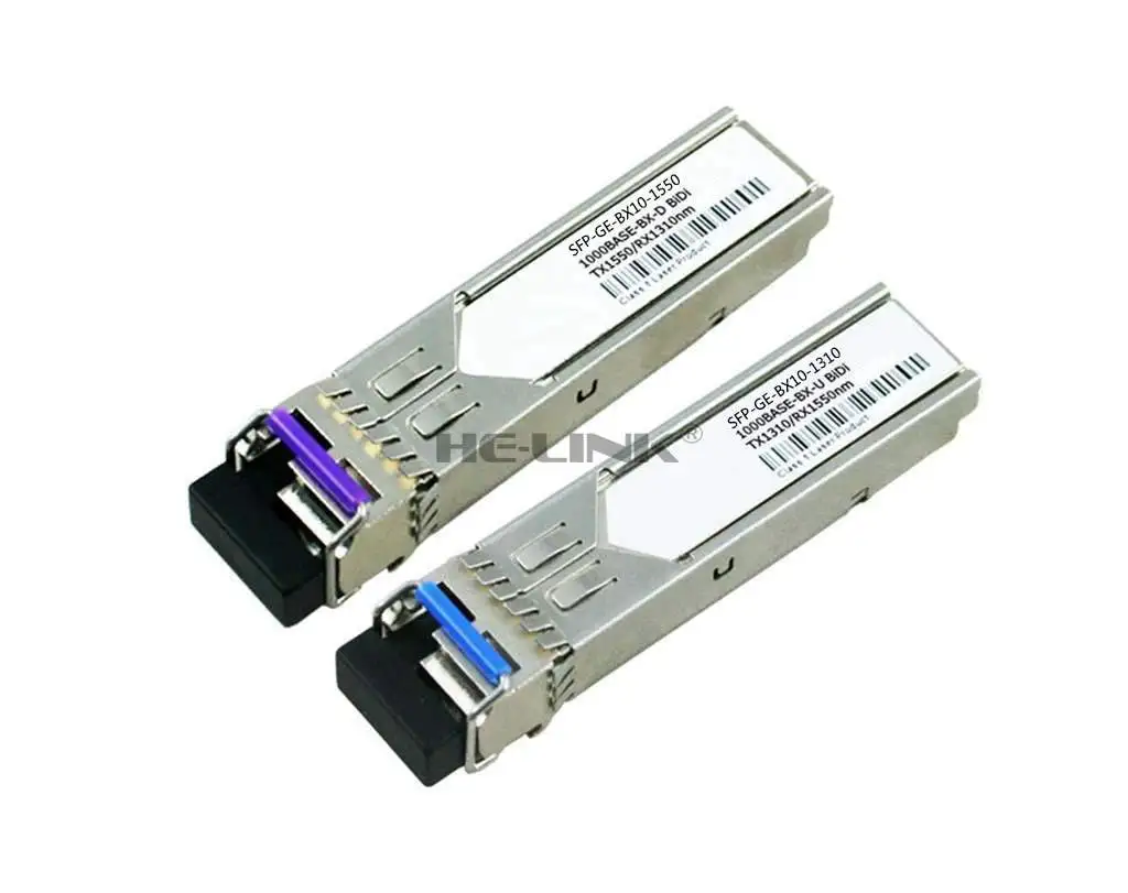 

LODFIBER SFP-GE-BX10-1310/SFP-GE-BX10-1550 D-E-LL Compatible 1.25G 1310/1550nm BiDi 10km Transceiver