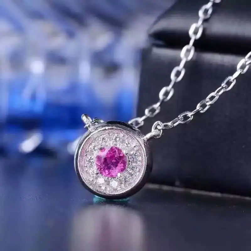 Женская двухсторонняя Подвеска из серебра 925 пробы с натуральным Изумрудом и