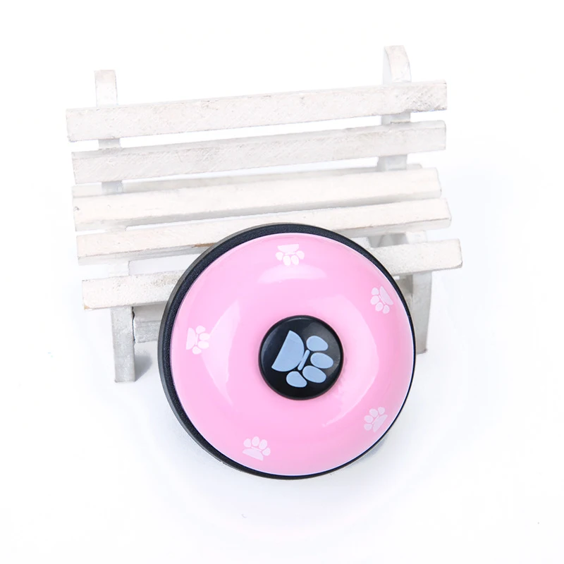 Pink Оригинальное оборудование для дрессировки собак Колокольчик для собаки Кормление щенка Рингер обучающая игрушка IQ обучающий звонок для кошек и собак обучающее устройство - Цвет: Pink