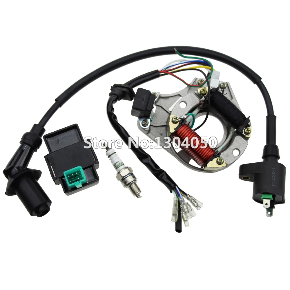 Катушка зажигания ATV 125 110 90 70 50cc статор 5 pin CDI Свеча набор свечей AT7C для Taotao Sun|pin cdi|5