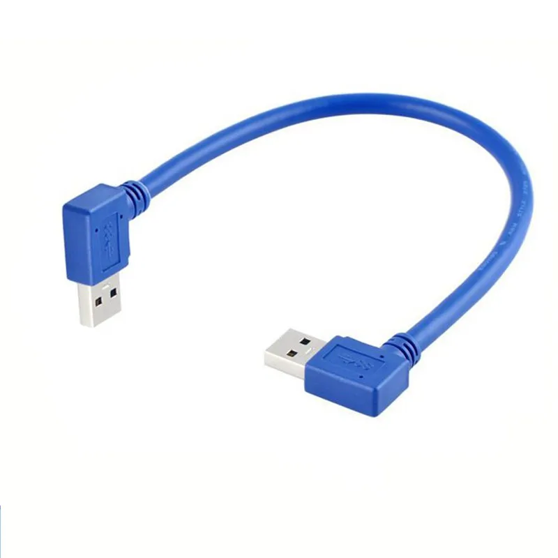 USB3.0 Мужской левый и правый кабель USB 3 0 90 градусов Папа папа угол на адаптер