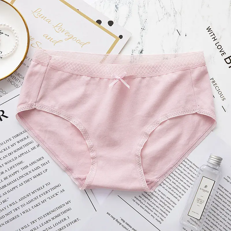 deep pink SP& CITY простой прочный мягкий хлопок женские трусики средняя талия бесшовное нижнее белье дешевые женские кружевные трусы санитарное Нижнее белье Танга - Цвет: deep pink