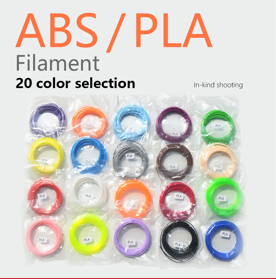 3D Ручка, 3d-ручка, материал 3d ручки, нить ABS/PLA, нить 1,75 мм, 12 цветов, 36 метров, яркий цвет, пластик для 3d ручек