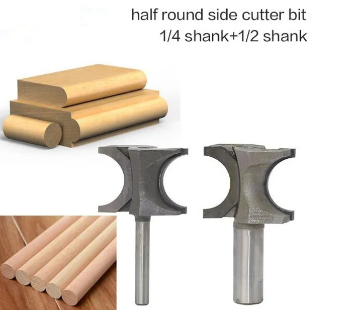 Woodruff Keyseat Milling Cutters 1Pc Half Round Side Cutter Router Bit 12.7mm/6.35mm Shank Woodworking Bits Wholesale | Инструменты