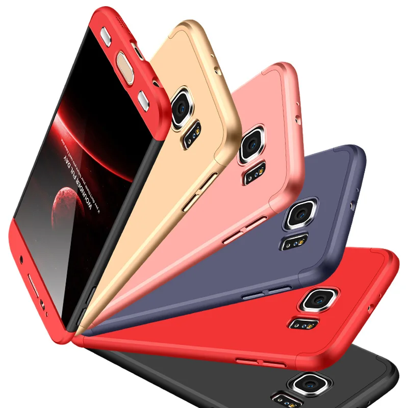 

For Samsung Galaxy S6 S7 case 3 in 1 comprehensive Hard Protective Phone Back Cover For Samsung Galaxy S6 S7 Edge Coque