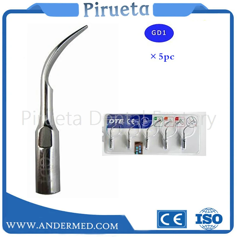 

5pcs dental GD1 Ultrasonic scaler tips for SATELEC NSK GNATUS DTE