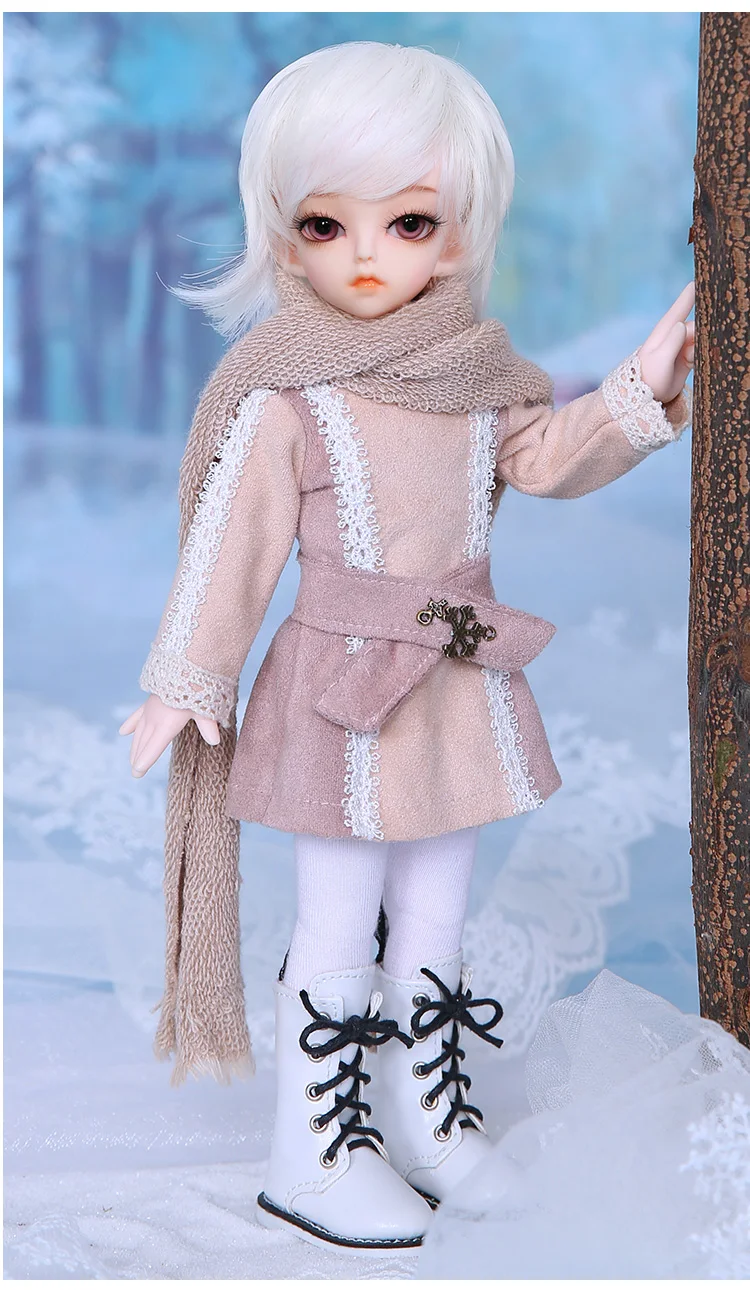 Парик для куклы BJD Taco& Dolomi Размер 6-7 дюймов 1/6 высокая температура короткие красивые белые волосы