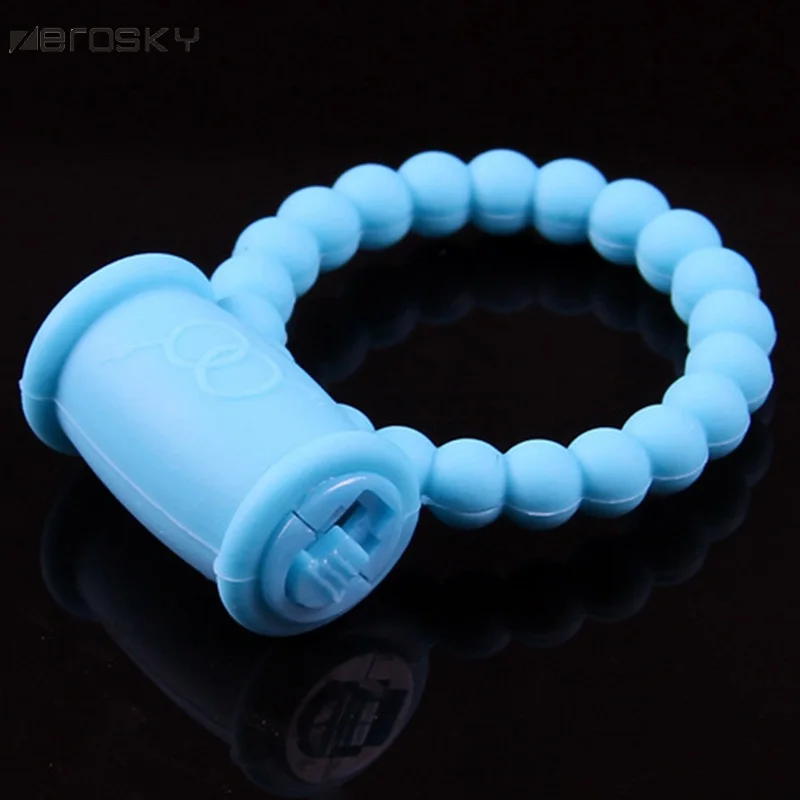 Men Silicone Penis Ring Sex Vibrating Cock Toy Rabbit Vibrator Delay Ejaculation Adults Zerosky | Красота и здоровье