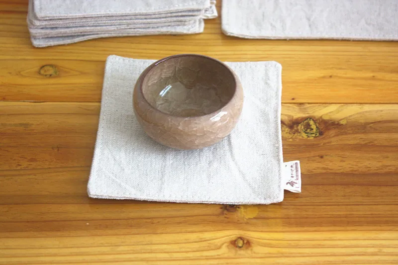 Хлопковая льняная подставка первичных цветов коврики для стола подставки под