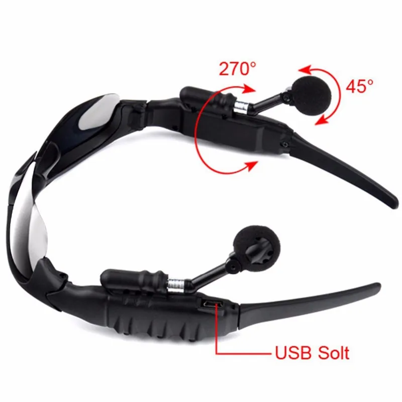 GutsyMan Fashion Sports Stereo Wireless Bluetooth 4.0 Headset Telephone Polarized Driving Sunglasses/mp3 Riding Eyes Glasses images - 6