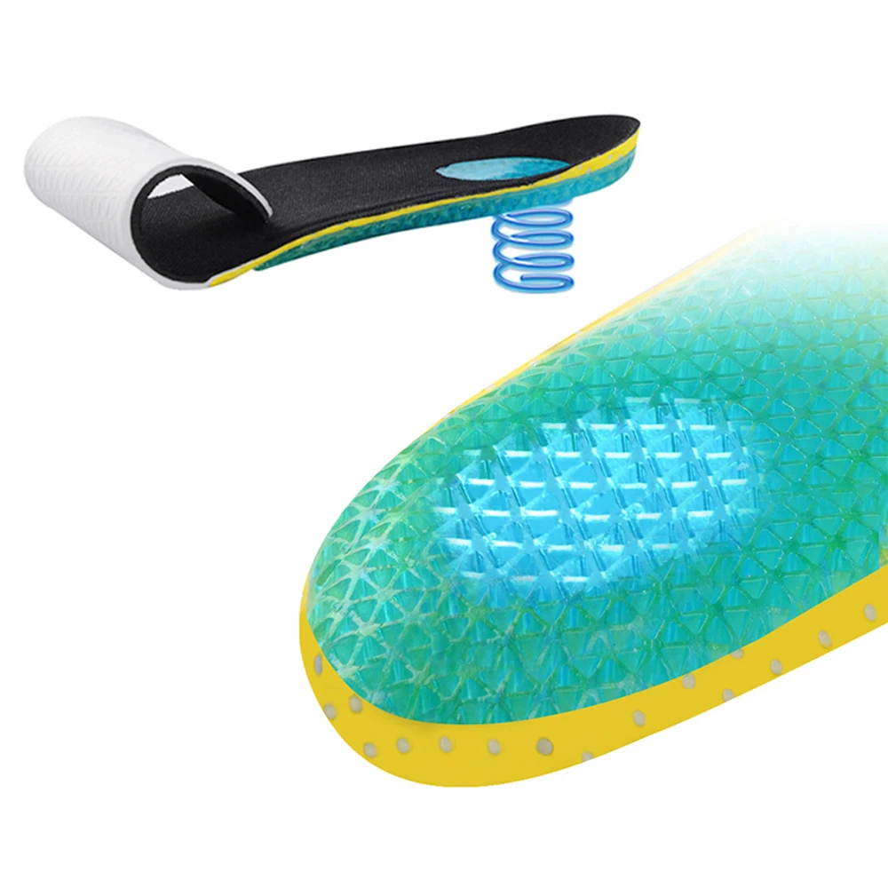 Демин унисекс EVA пены Арка Поддержка спортивной обуви Pad амортизация стельки для