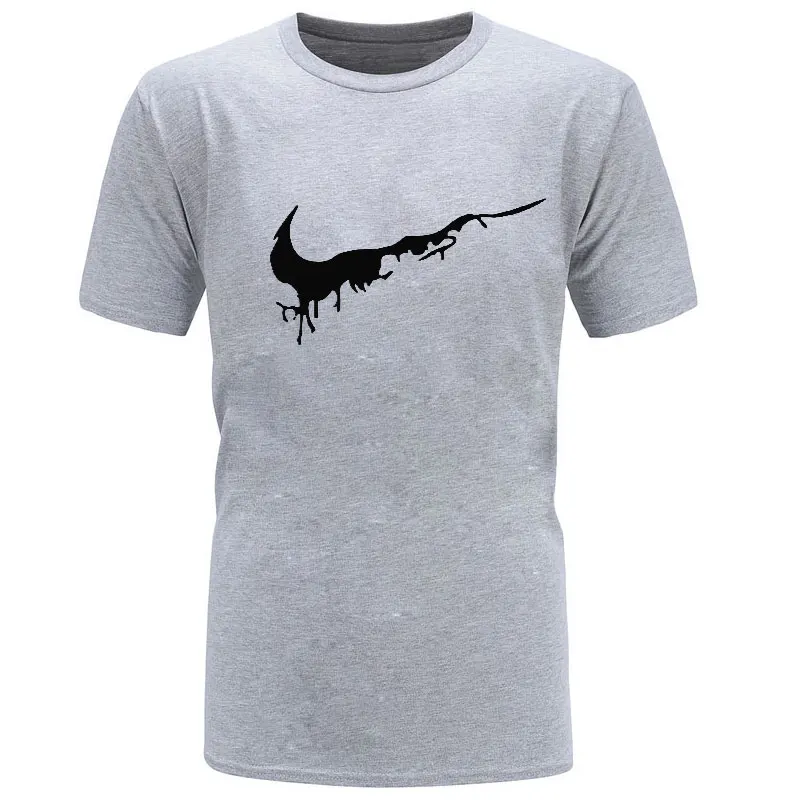 Бесплатная доставка Новинка 2018 Футболка с принтом мужские черные и белые 100%