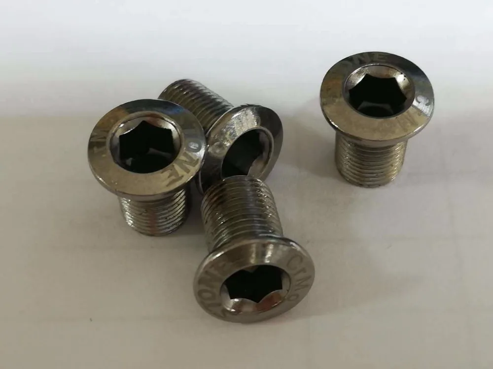 4 шт. велосипедные болты с одним кольцом 1 x система для замены Shi mano M8000|chainring screw|single