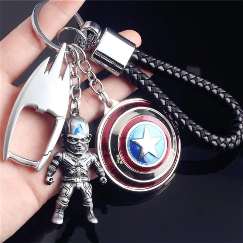 QUINEE OX Marvel Мстители 4 эндшпиль брелок Тор топор молоток Капитан Америка Железный