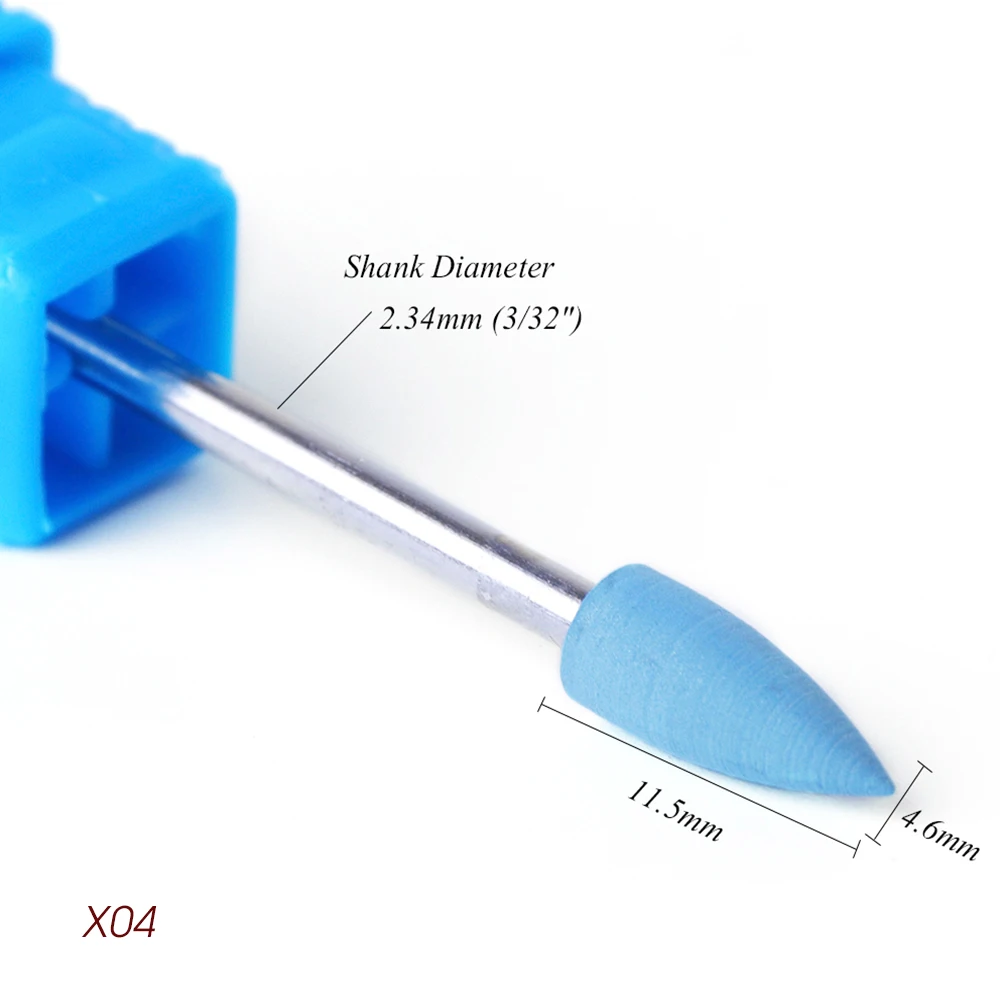 Full Beauty Electric Cutter Manicure Nail Drill Silicone Rubber Ceramic Burr Mills Carbide Pedicure Nail Art Accessories CH065-1